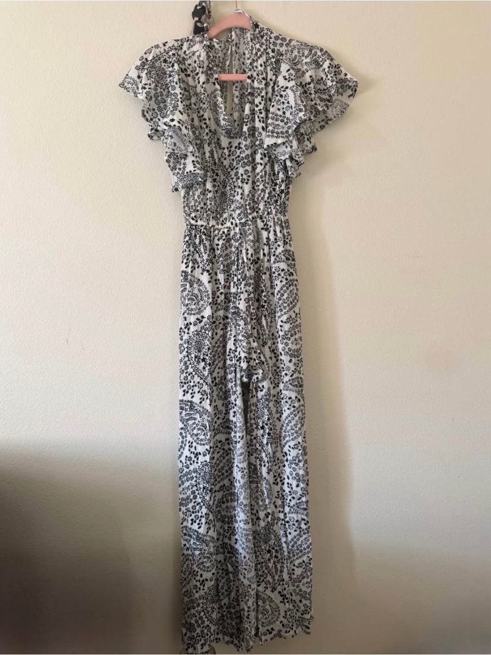 Jack by BB Dakota Black & White Printed Jumpsuit